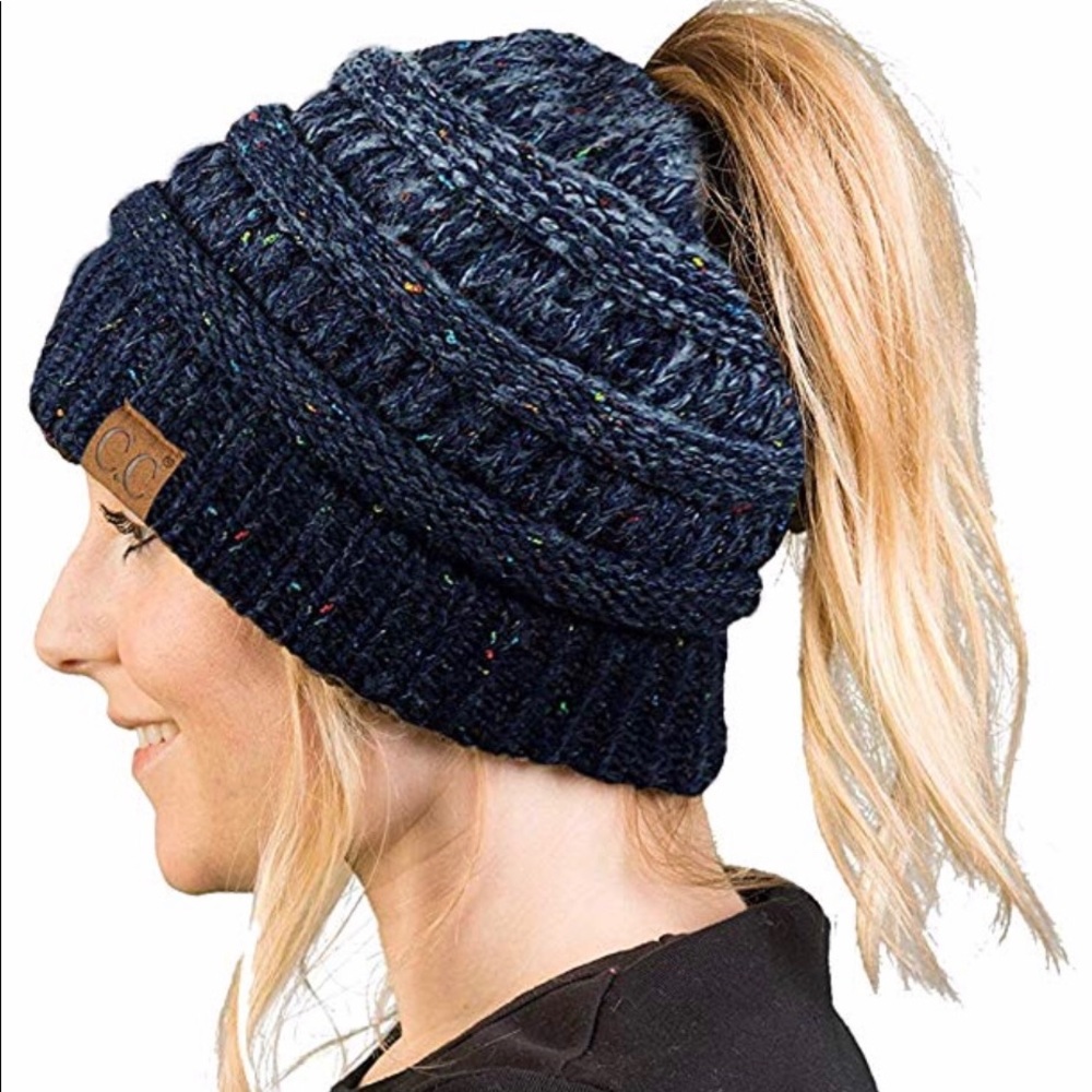 Knit Ponytail Beanie